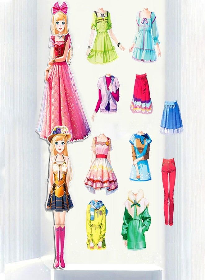Daniel Axel Magnetic Dress Up Paper Doll,Magnet Princess Dress Up Dolls for Girls Ages 4-7 Kids,Travel Activities Road Trip Car Ride Interactive Learning Created Imagine Set Birthday Gift - Image 5